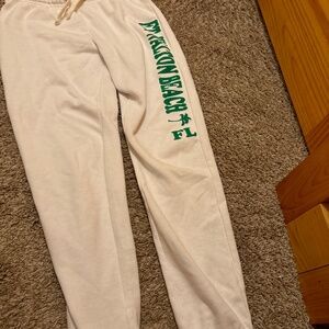 Ocean drive fort Walton beach white sweatpants